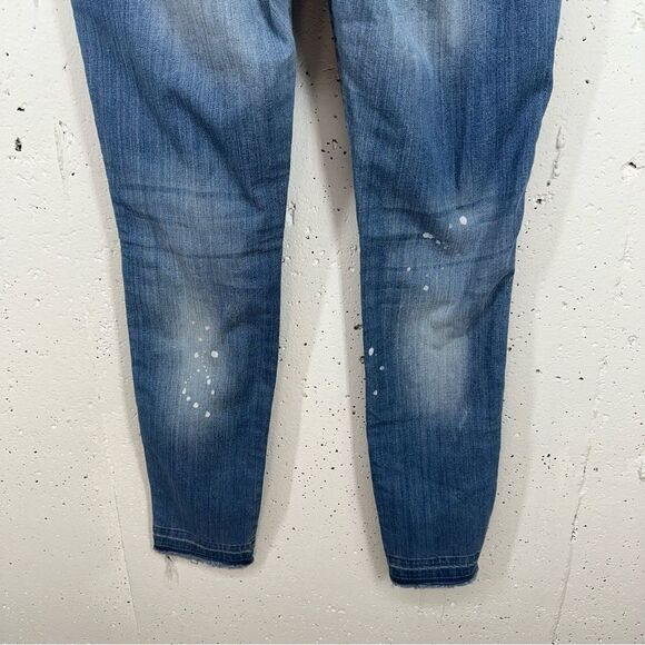 MNG Mango Women’s size 12 Arizona Super Slim Distressed Jeans - Picture 7 of 13